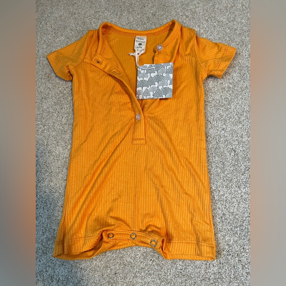 NWT Kate Quinn Ribbed Romper 6-12m